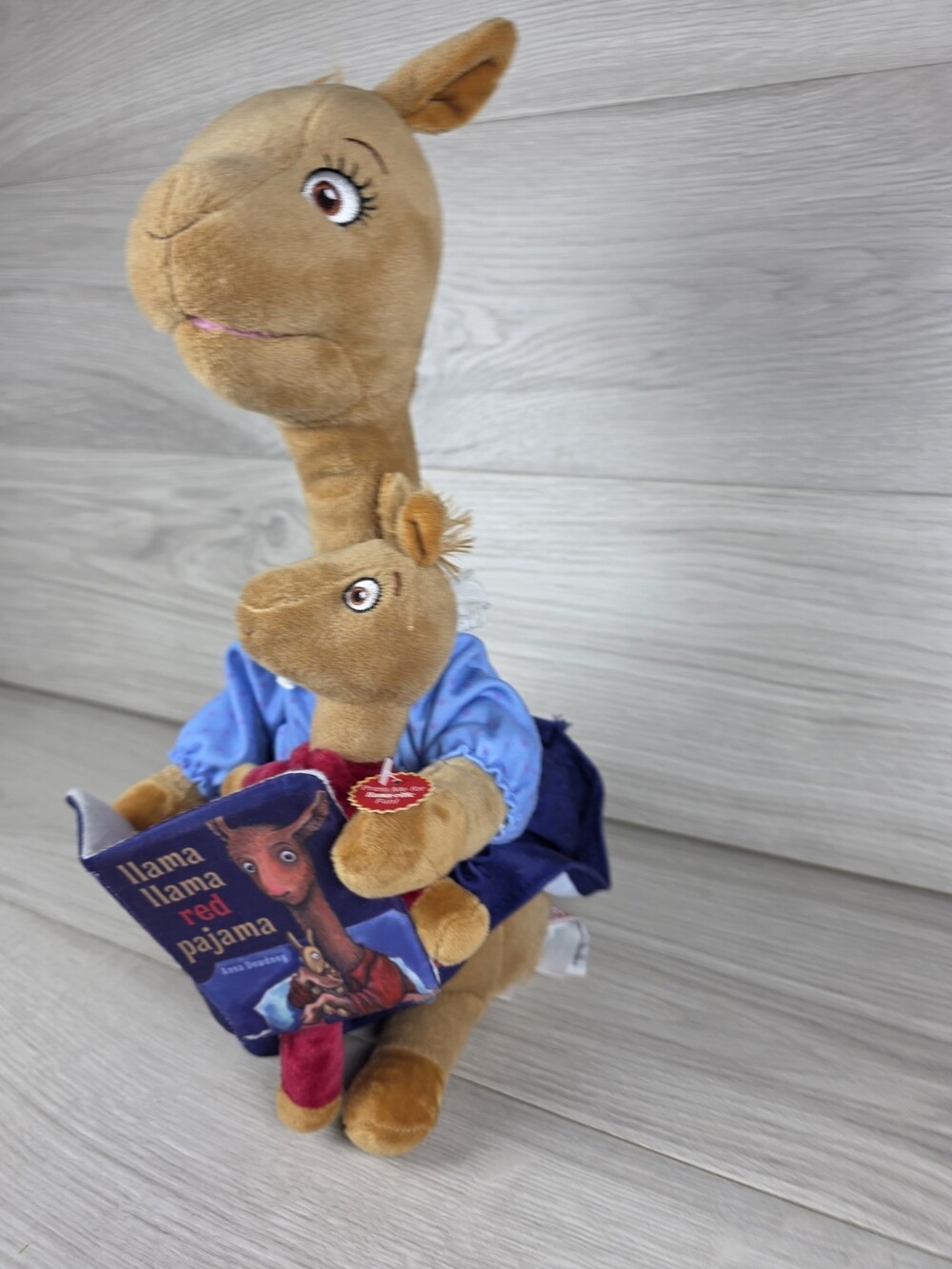 Cuddle Barn Llama Red Pajama - Plush Set w Book Works SU48